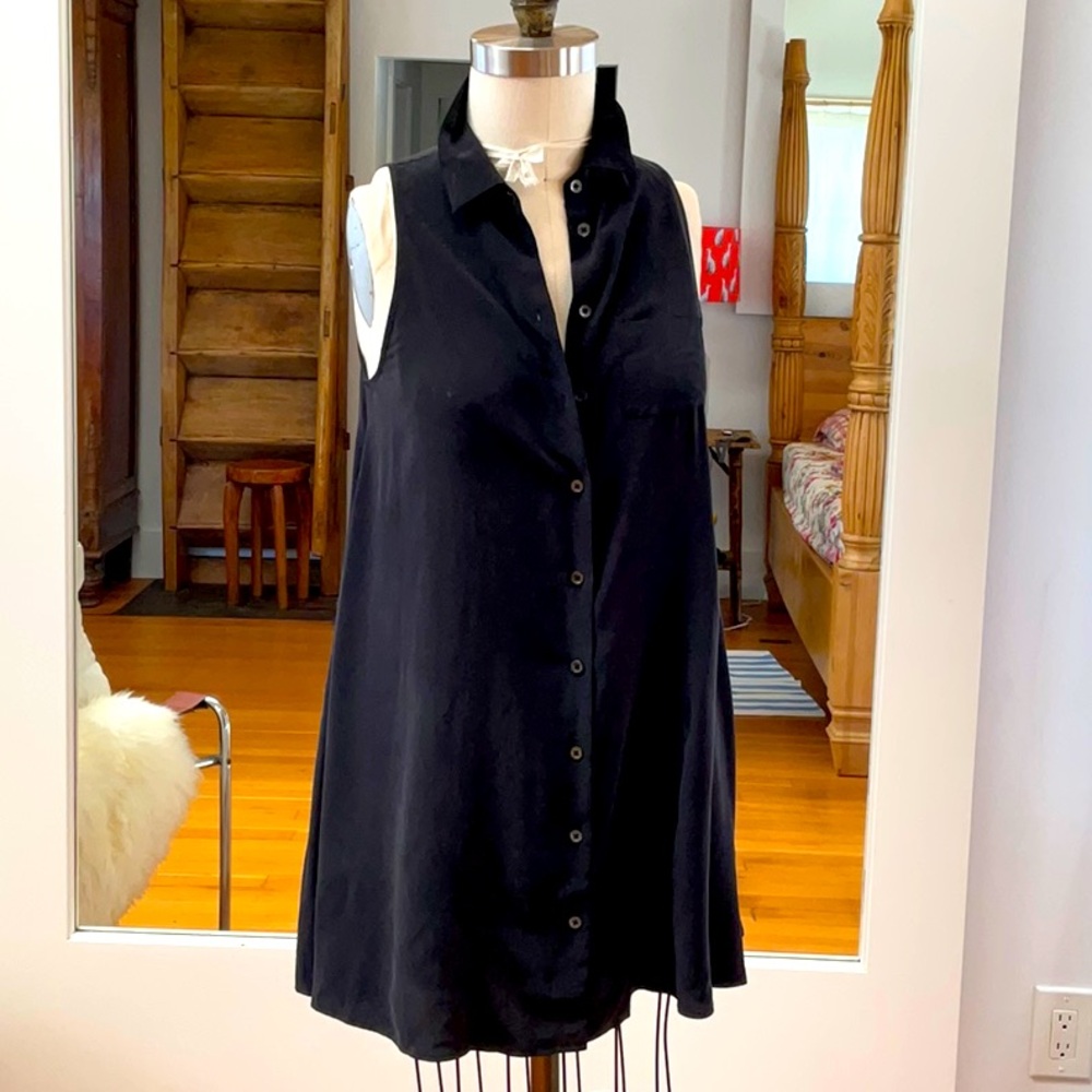 100% Silk Equipment Sleeveless Summer Dress